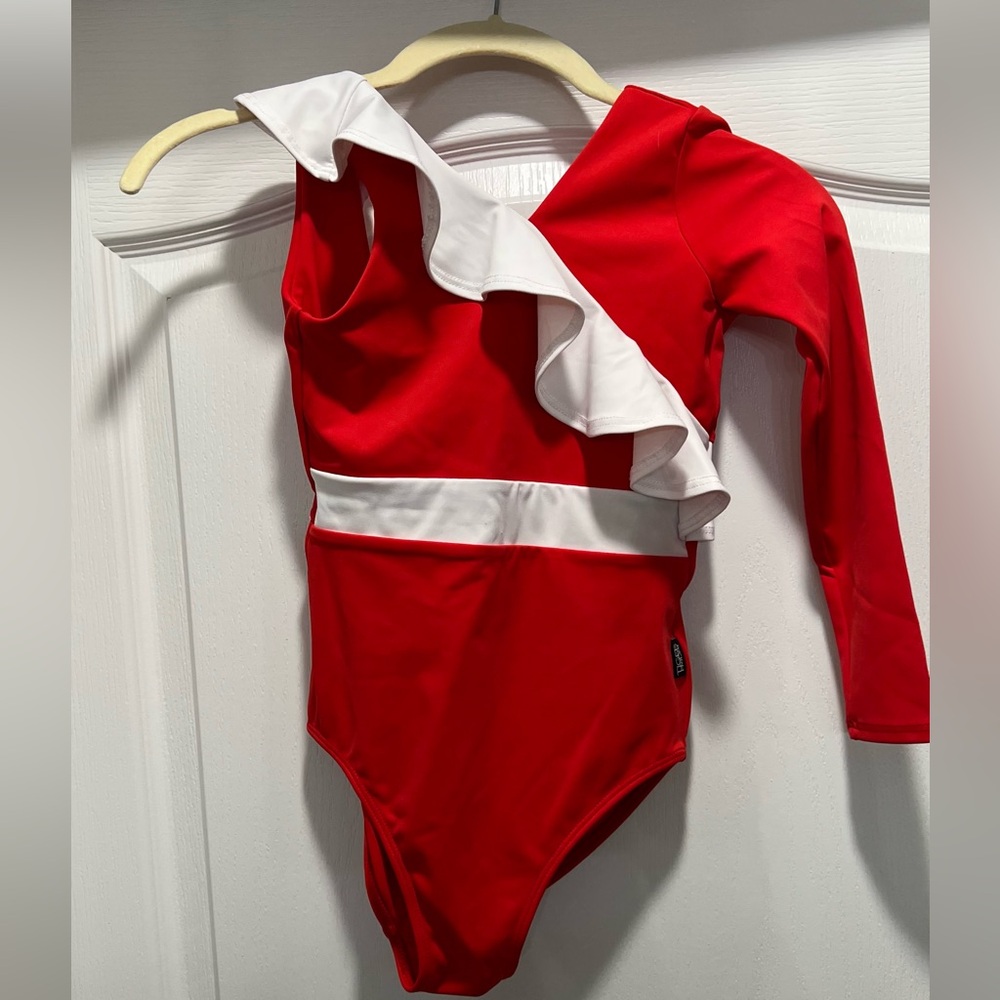 Girl’s Tiger Friday Evelyn Leotard - Cherry Ice